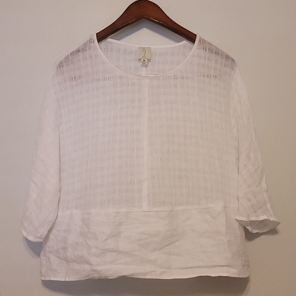 ‎J. Joie linen blouse size medium